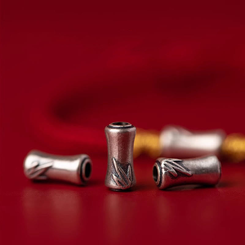 KarmaRipple's Handmade 925 Sterling Silver Bamboo Design Red String Fortune Woven Bracelet p15