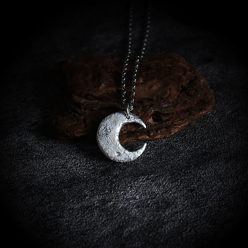 KarmaRipple's 999 Sterling Silver Moon Balance Pendant Necklace p8