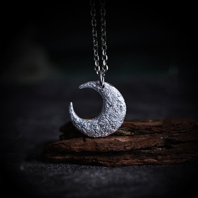 KarmaRipple's 999 Sterling Silver Moon Balance Pendant Necklace p9