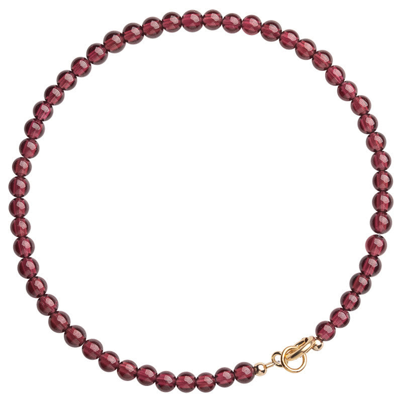 KarmaRipple's 3mm Authentic Small Garnet Ultra-Thin Beadwork Protection Bracelet p7