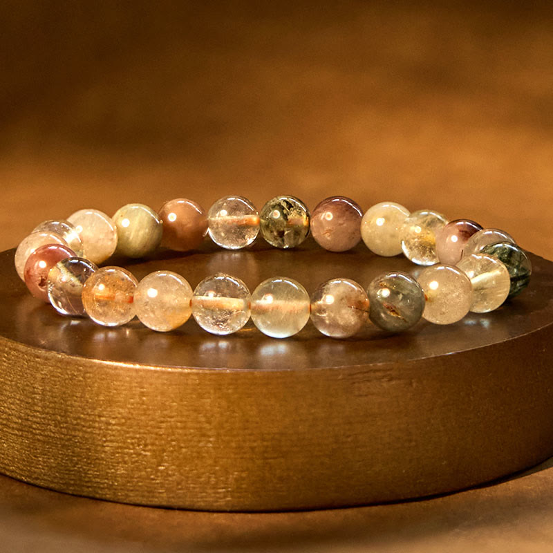 KarmaRipple's Authentic Multicolored Rutilated Quartz Spiritual Growth Bracelet p6
