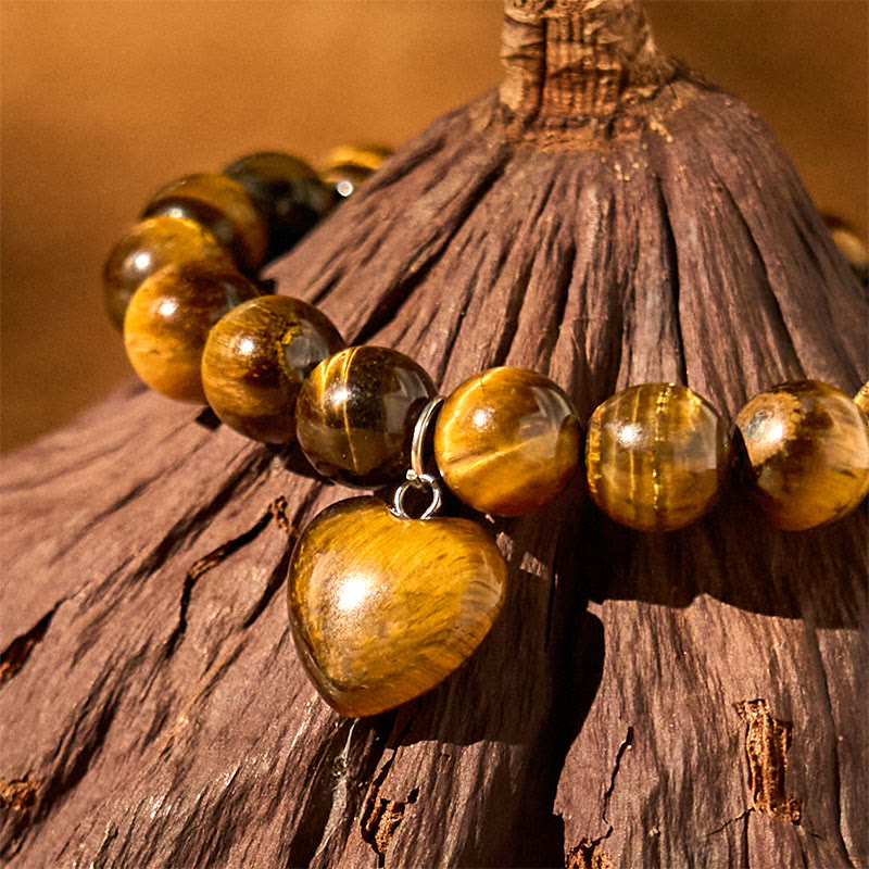 KarmaRipple's Various Gemstone Green Aventurine Love Heart Balance Bracelet p25