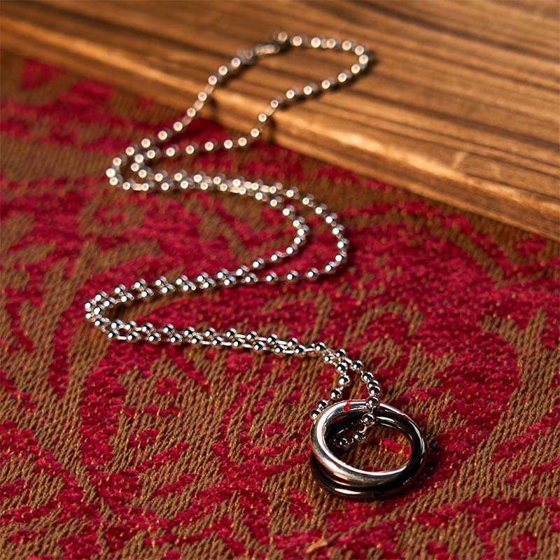 KarmaRipple's Bronze Qiankun Hoop Big Dipper Fortune Pendant Necklace p8