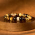 Citrine Smoky Quartz Tiger Eye(Wrist Circumference: 14-16cm)