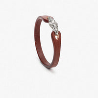 KarmaRipple's 925 Sterling Silver Leather Multi-turn Protection Bracelet