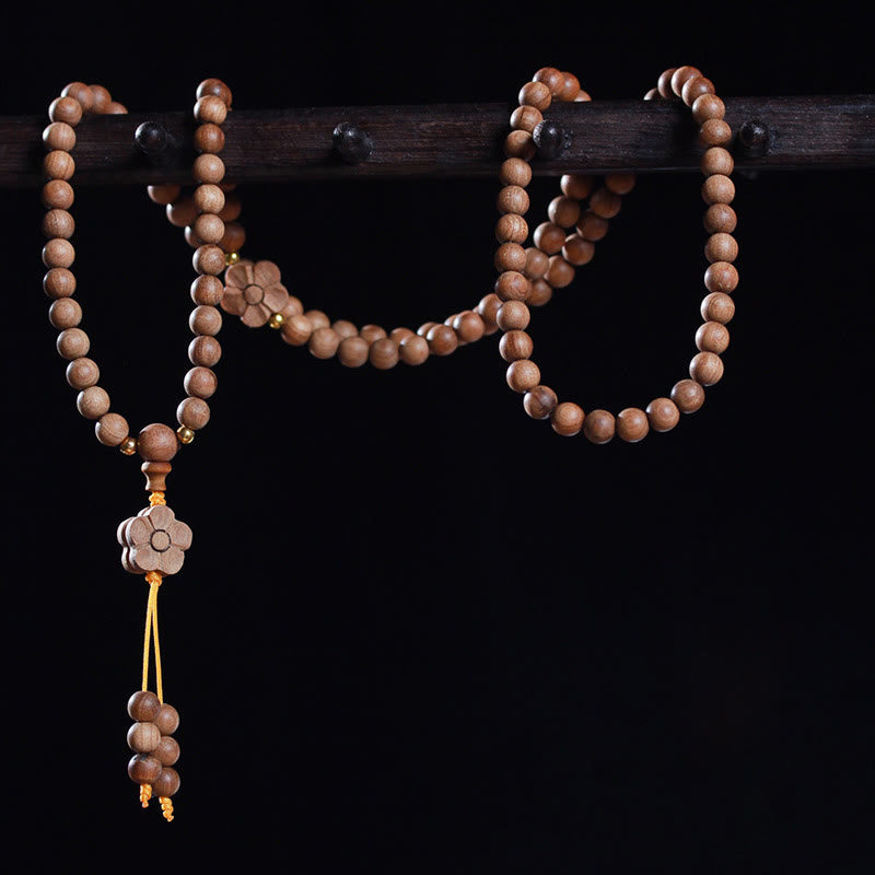 KarmaRipple's Sandalwood Plum Blossom Talisman Balancing Mala Bracelet p11