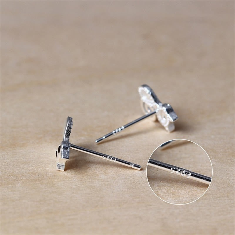 KarmaRipple's 925 Sterling Silver Posts Cute Cat Kitten Blessing Stud Earrings p4
