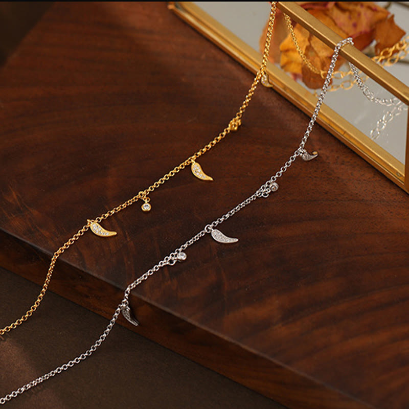 KarmaRipple's 925 Sterling Silver Zircon Little Pepper Talisman Protection Anklet p14