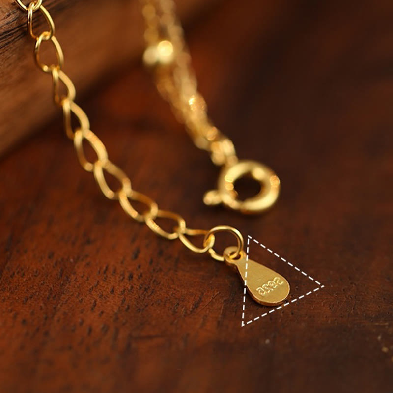 KarmaRipple's 925 Sterling Silver Zircon Little Pepper Talisman Protection Anklet p9