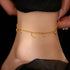 Gold Anklet(Circumference 25cm)
