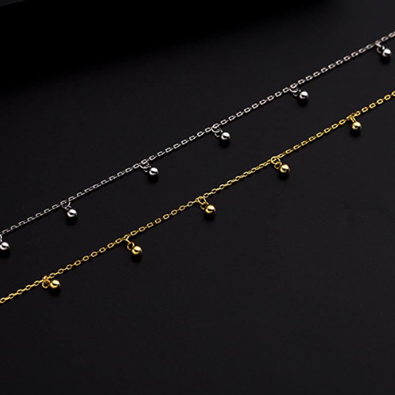 KarmaRipple's 925 Sterling Silver Small Beadwork Talisman Blessing Anklet p12