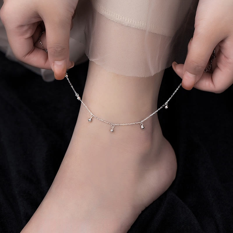 KarmaRipple's 925 Sterling Silver Small Beadwork Talisman Blessing Anklet p8