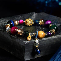 KarmaRipple's Authentic Colored Tiger Eye Stone Weight Balance Bracelet