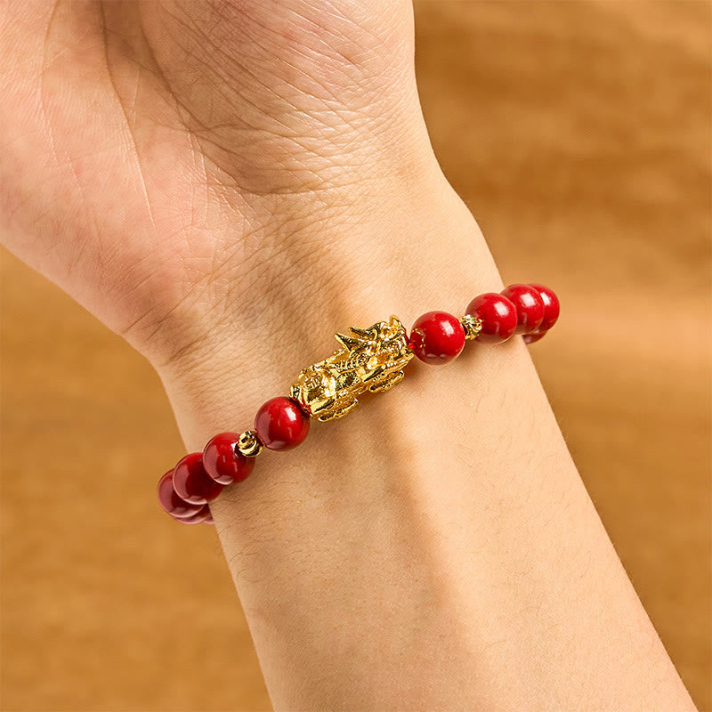 KarmaRipple's Cinnabar PiXiu Calm Blessing Bracelet p3