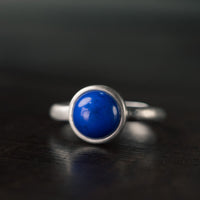 KarmaRipple's Authentic 925 Sterling Silver Lazurite Turquoise?Adjustable Balance Ring