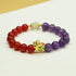 Amethyst & Red Agate (Wrist Circumference 14-16cm)