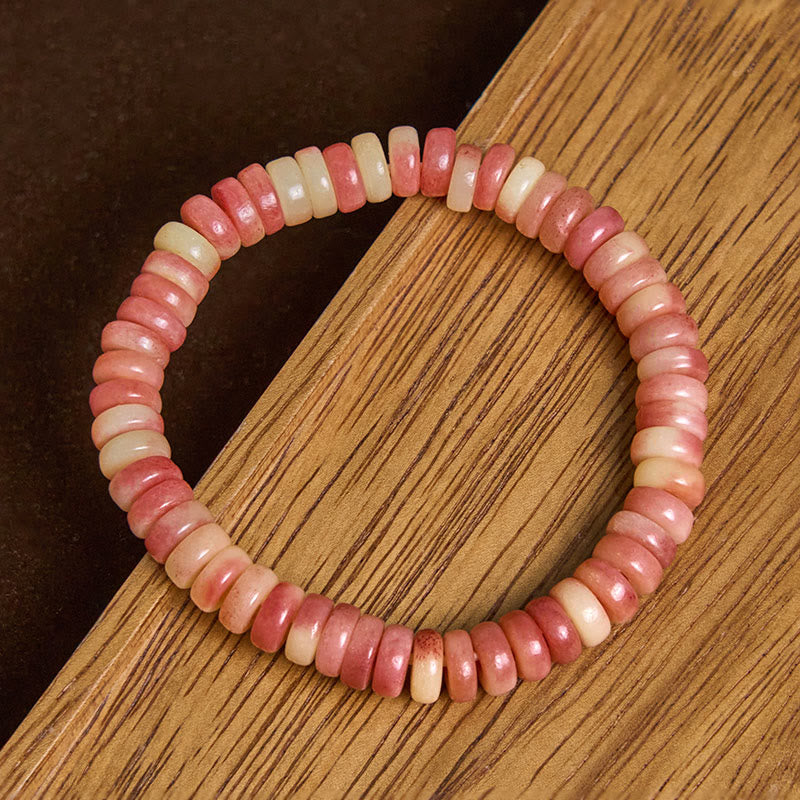 KarmaRipple's Authentic Tibetan Camel Bone Purple Blood Beadwork Keep Away Evil Spirits Bracelet p3