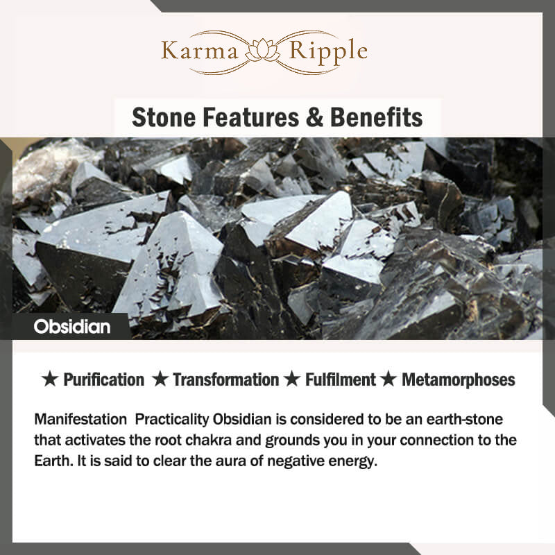 KarmaRipple's Pixiu Obsidian Wealth Necklace Pendant p6