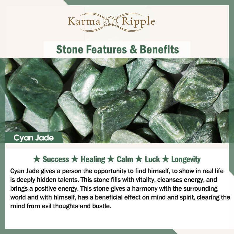 KarmaRipple's Authentic Cyan Jade Cure Bracelet p4