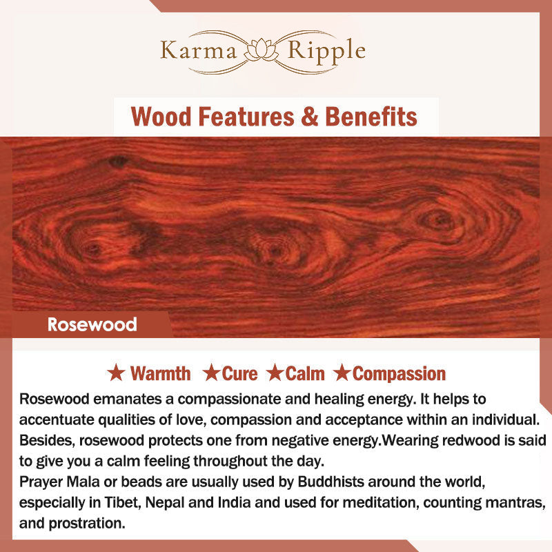 KarmaRipple's Authentic Rosewood Compassion Bracelet p5