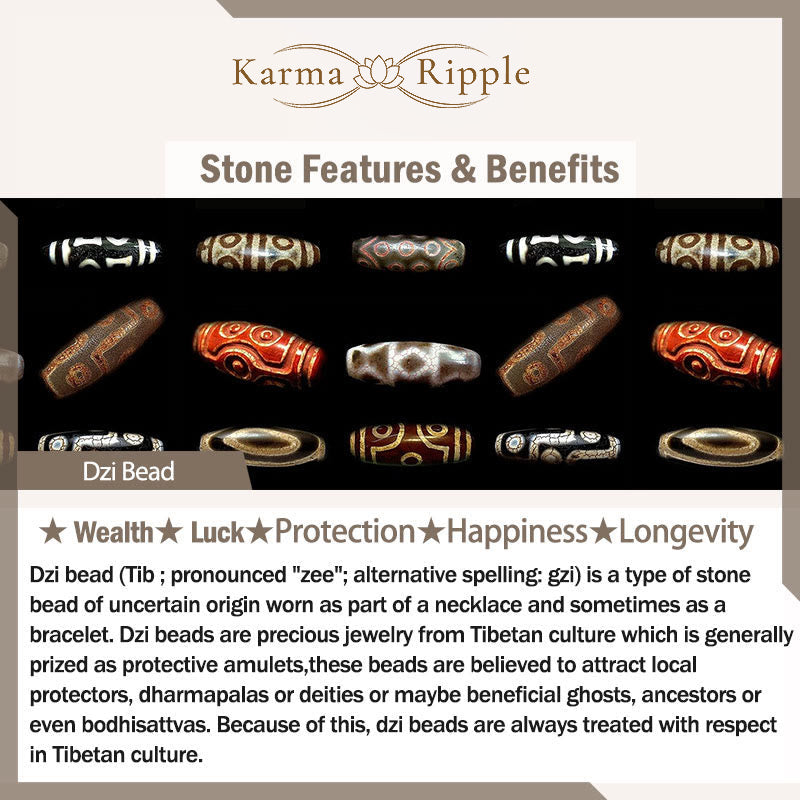 KarmaRipple's Tibetan Om Mani Padme Hum Dzi Bead Wenge Wood Pendant Necklace p16