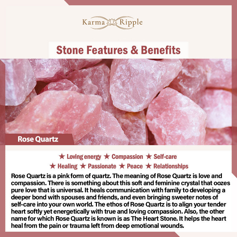 KarmaRipple's 108 Mala Beadwork Authentic Stone'se Quartz Lotus Peace Bracelet p8