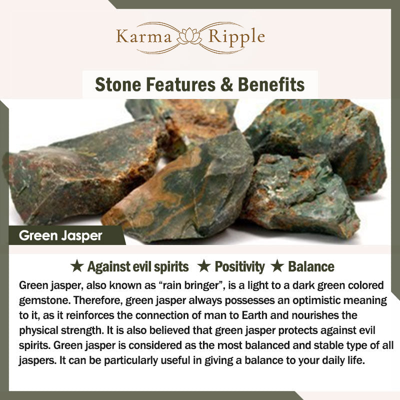 KarmaRipple's 108 Mala Beadwork Authentic Colored Stone Topaz Red Jasper Green Jasper Lotus Protection Bracelet p10