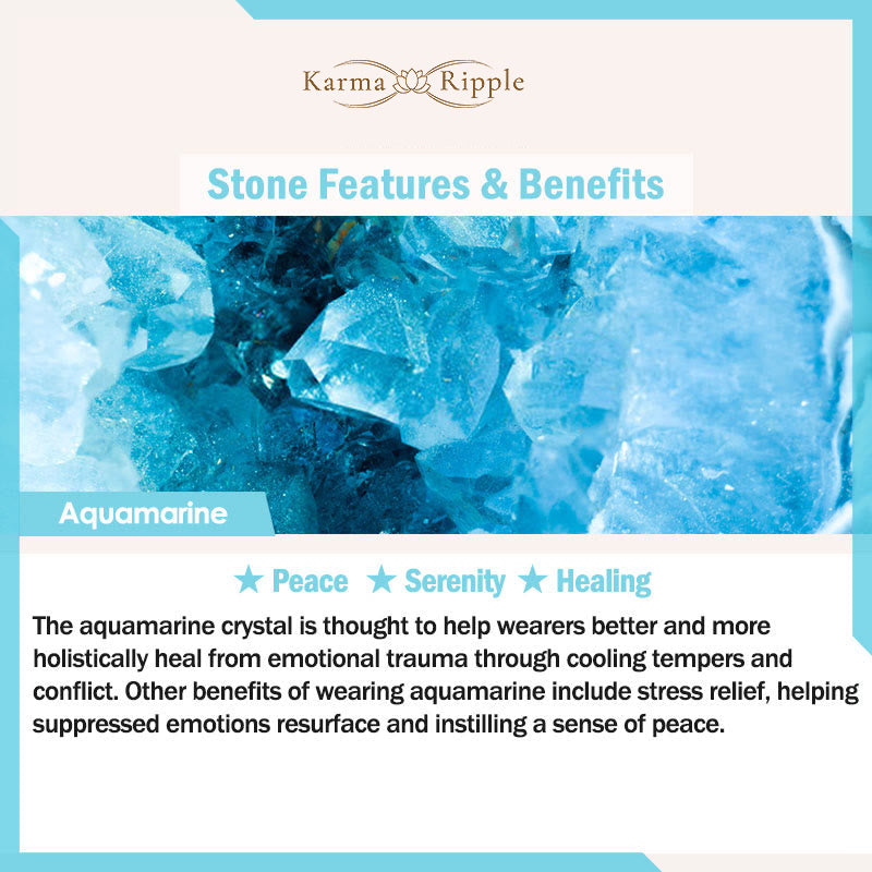 KarmaRipple's Aquamarine Strawberry Quartz Amethyst Moonstone PiXiu Balancing Bracelet p7