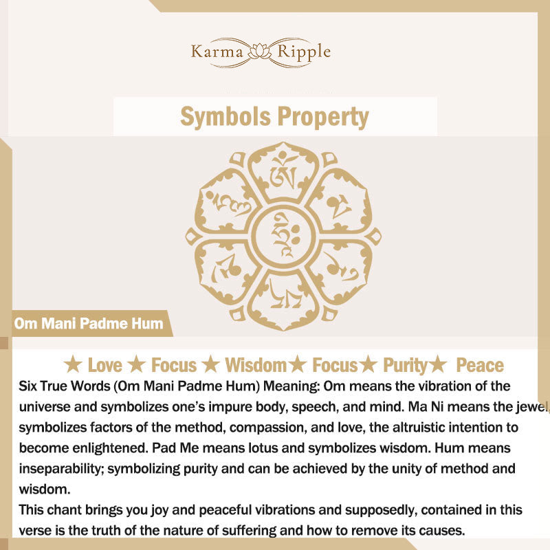 KarmaRipple's Tibetan Om Mani Padme Hum Lotus Pattern Red Agate Bronze Peace Pendant Necklace p6