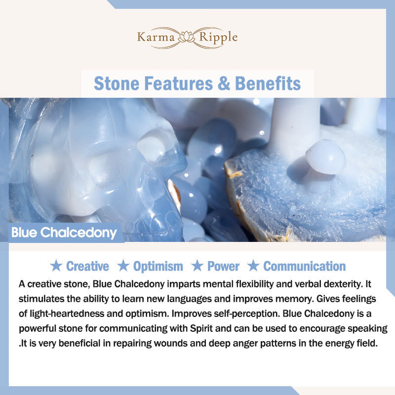 KarmaRipple's Five Elements Various Agate Gemstone Chalcedony Ivory Gemstone Ivory Agate Fortune Bracelet p24