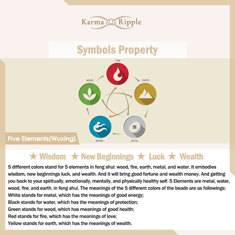 KarmaRipple's Five Elements Various Agate Gemstone Chalcedony Ivory Gemstone Ivory Agate Fortune Bracelet p9