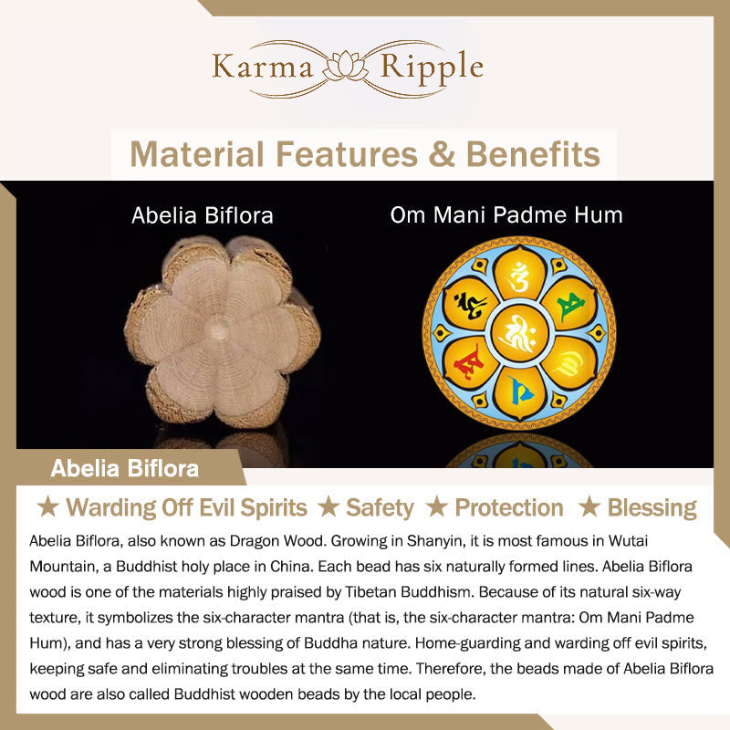KarmaRipple's Authentic Abelia Biflora Wood Hetian Jade Bamboo Bead Warding Off Evil Spirits Bracelet p13
