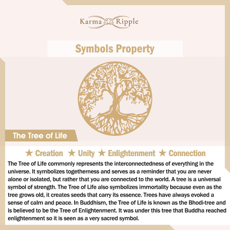 KarmaRipple's Authentic Quartz Gemstone Tree Of Life Balancing Energy Pendant Necklace p43