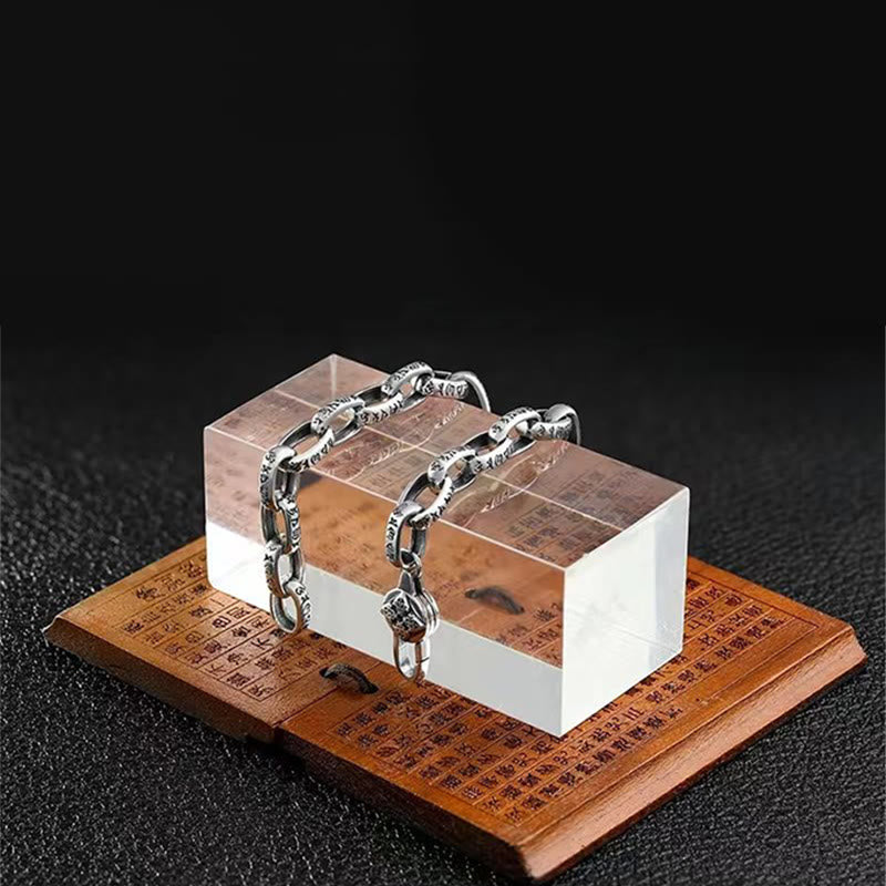 KarmaRipple's Om Mani Padme Hum Double Dorje Bronze Engraved Wisdom Bracelet p16