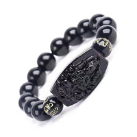KarmaRipple's Chinese Zodiac Obsidian Protection Bracelet