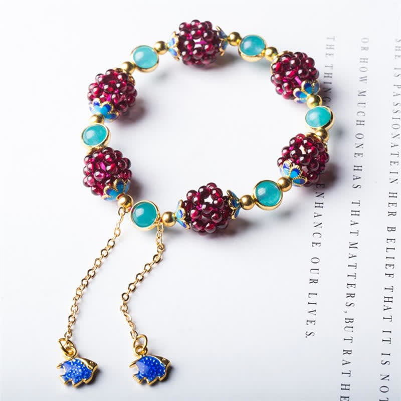 KarmaRipple's Tibetan Garnet Calm Bracelet p3
