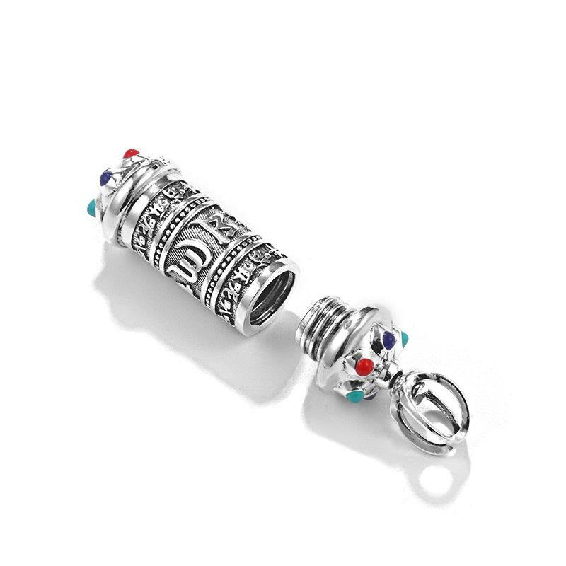 KarmaRipple's Tibetan Om Mani Padme Hum Focus Pendant Necklace p6