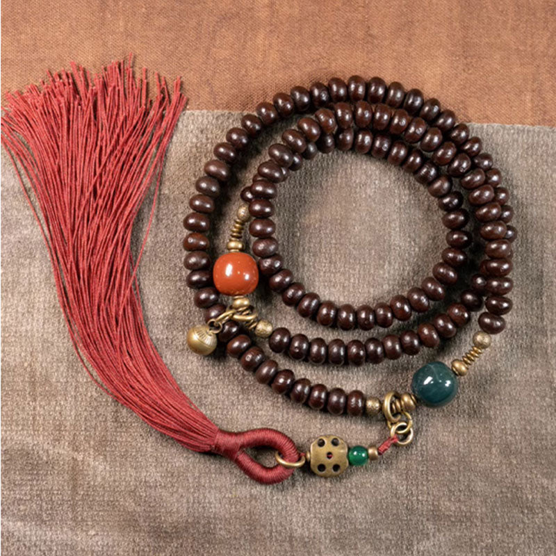 KarmaRipple's 108 Mala Beadwork Authentic Tibet Purple Bodhi Seed Auspiciousness Bracelet p15