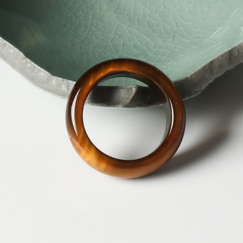 KarmaRipple's Tiger Eye Stone Strength Protection Ring p8