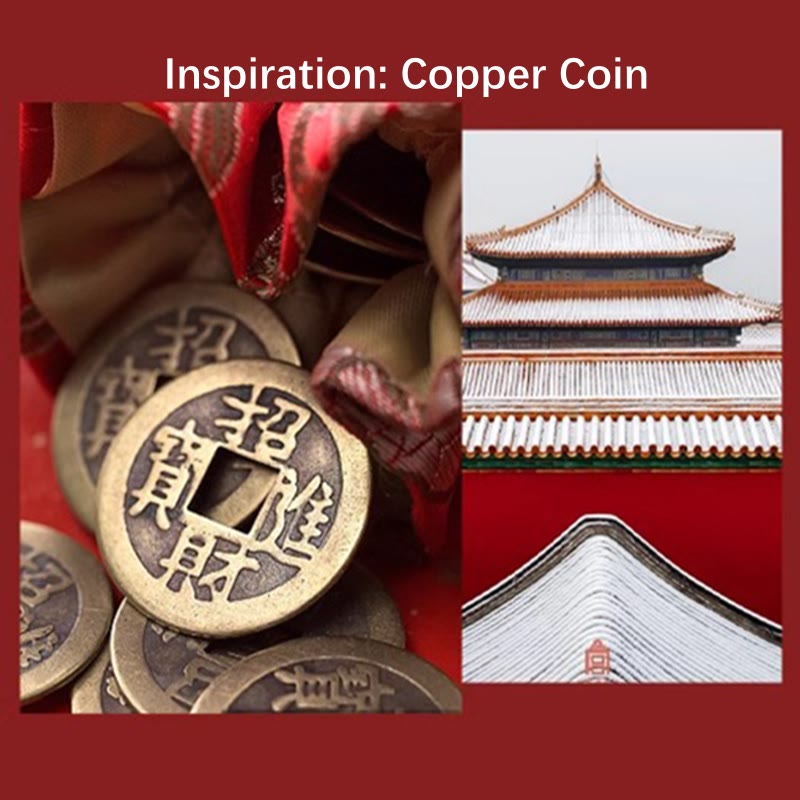 KarmaRipple's 14K Gold Plated Bronze Red Agate Bronze Coin Confidence Bracelet p9