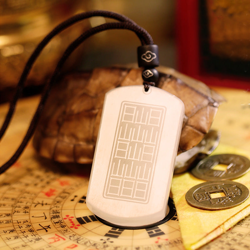 KarmaRipple's Ivory Jade PiXiu Yin Yang Fortune Protection Pendant Necklace p9