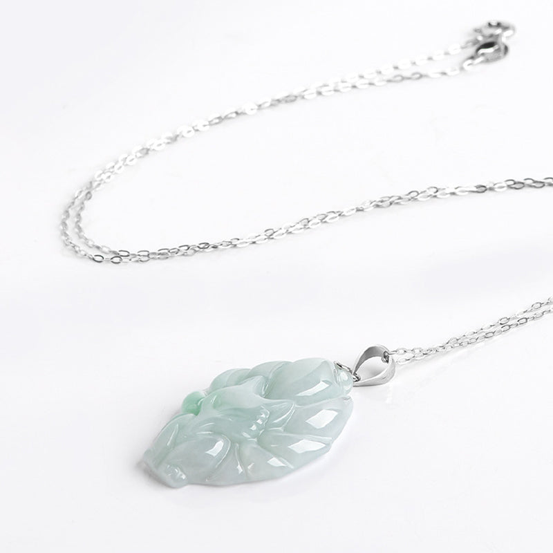 KarmaRipple's 925 Sterling Silver Authentic Jade Nine Tailed Fox Prosperity Pendant Necklace p5