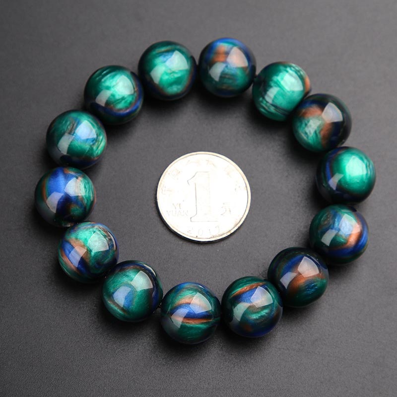 KarmaRipple's Colorful Sea Willow Mala Positive Bracelet Ring p2