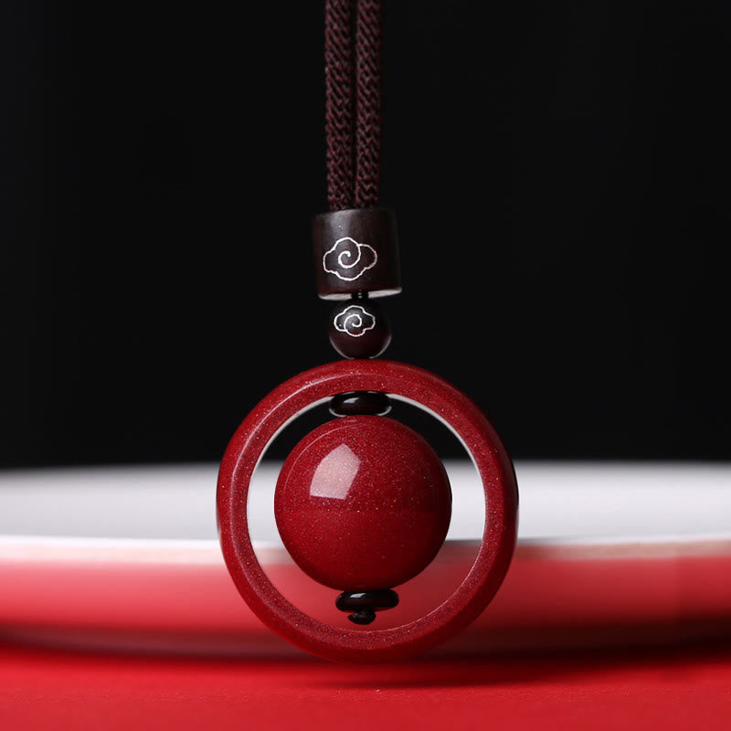 KarmaRipple's Cinnabar Om Mani Padme Hum PiXiu Blessing Fortunate Bead Pendant Necklace p36