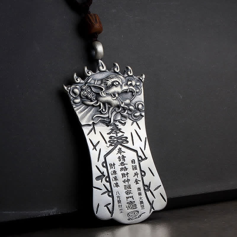 KarmaRipple's FengShui Bagua PiXiu Cinnabar Balance Pendant Necklace p3