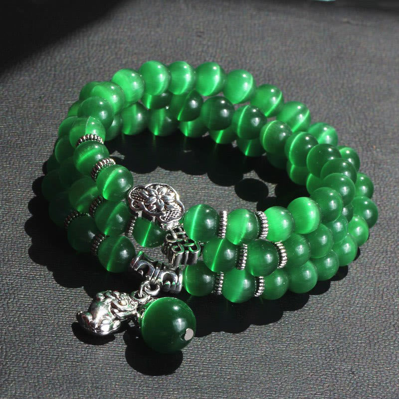 KarmaRipple's Cat Eye PiXiu Support Triple Wrap Bracelet p15