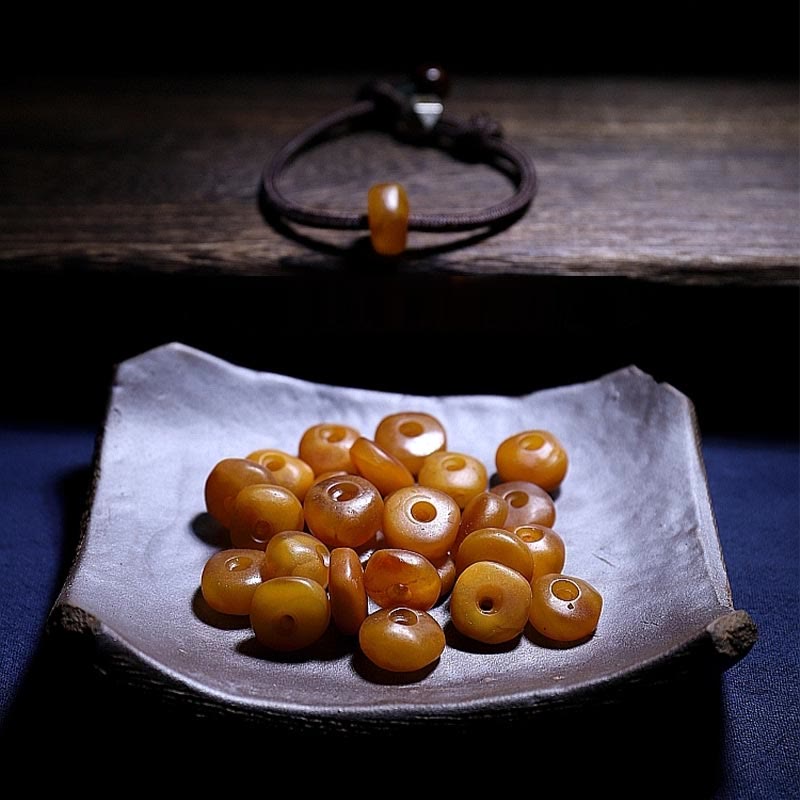 KarmaRipple's 925 Sterling Silver Chinese Zodiac Natal Buddha Authentic Amber Clear Anxiety Bracelet p7