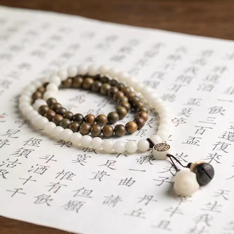 KarmaRipple's Authentic Green Sandalwood Bodhi Seed Soothing Bracelet p5
