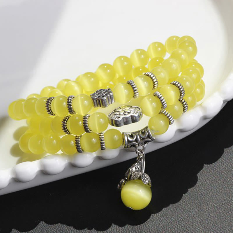 KarmaRipple's Cat Eye PiXiu Support Triple Wrap Bracelet p18