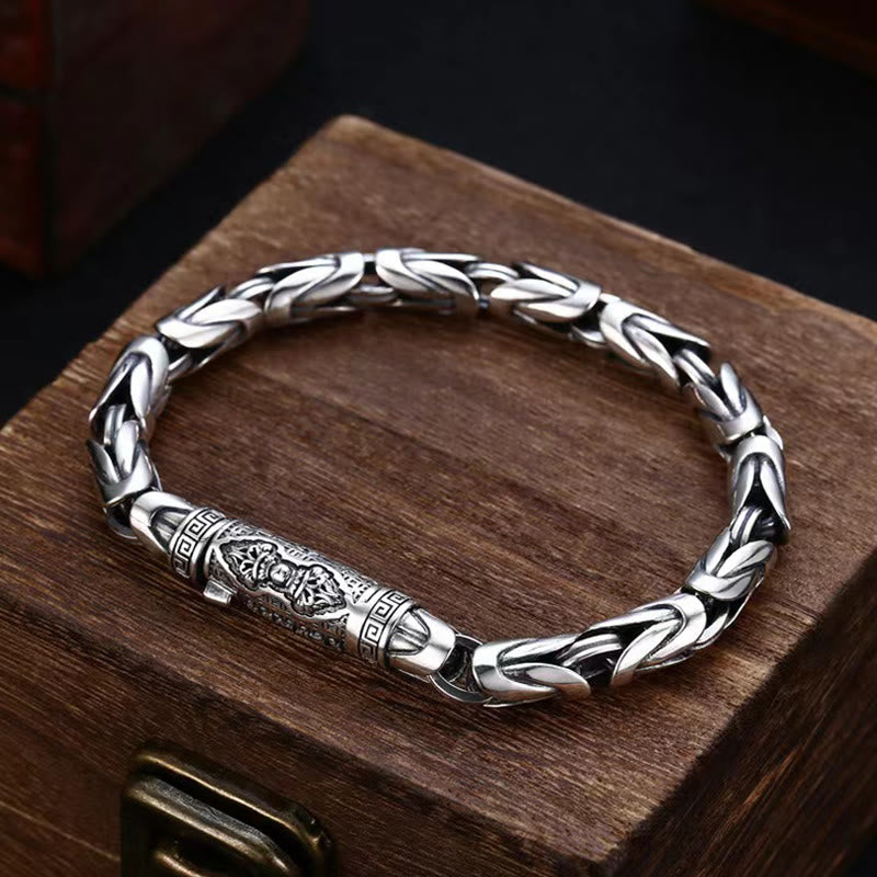 KarmaRipple's Dorje Vajra Om Mani Padme Hum Peace Love Bronze Chain Bracelet p1